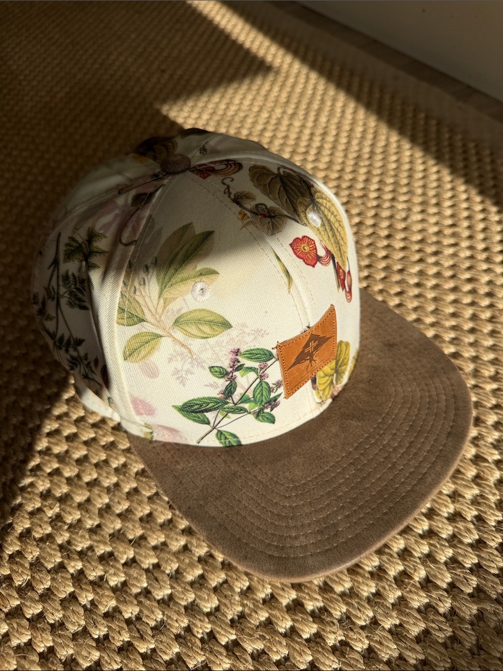 LRG Botanist Strapback Cap - White mens